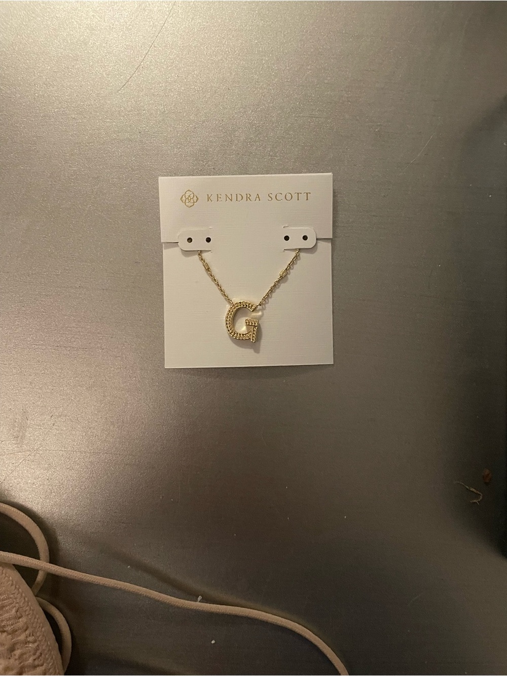 Kendra Scott Gold Initial G Necklace